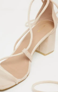 Nude Block Heel Sandal