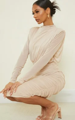 Nude Clear Low Flat Heeled Mules