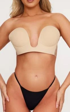 Nude Deep U Stick On Bra
