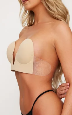 Nude Deep U Stick On Bra