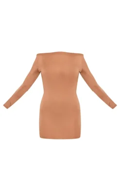Nude Hot Fix Mini Dress
