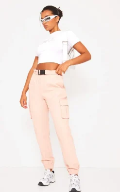 Nude Utility Belted Cargo Joggers