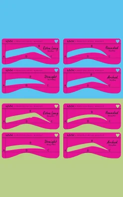 NYX PMU Zero To Brow Stencil For Skinny Brows