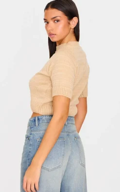 Oatmeal Knit T Shirt