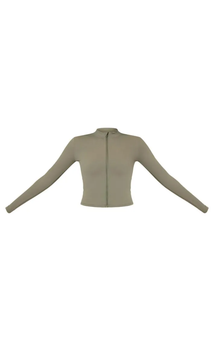 Olive Basic Sculpt Jacket