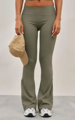 Olive Sculpt Flare Yoga Pants
