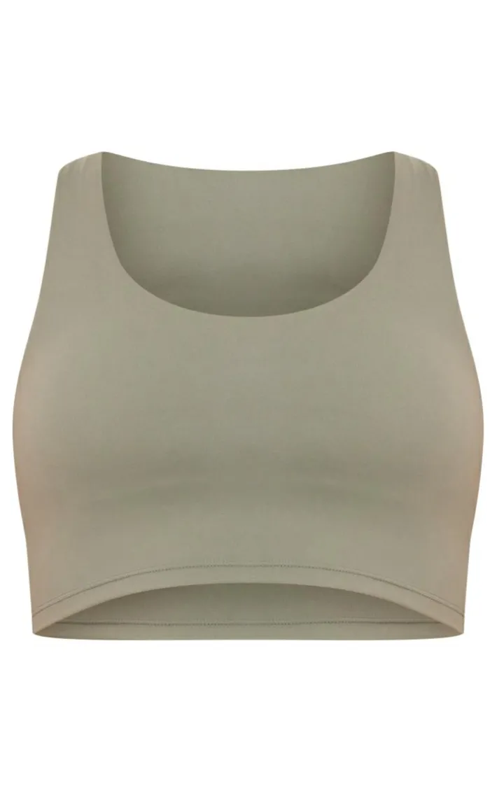 Olive Sculpt High Waist Gym Shorts