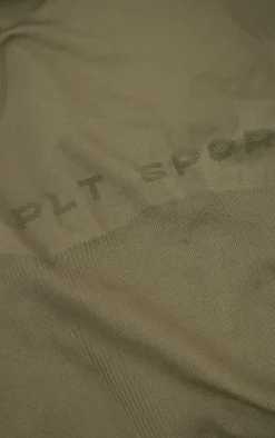 Olive Seamless Strappy Ruched Bum Gym Unitard