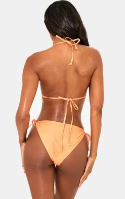 Orange Mix & Match Tie Side Bikini Bottoms
