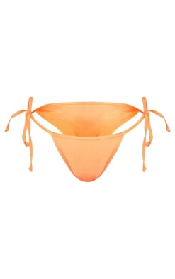 Orange Mix & Match Tie Side Bikini Bottoms