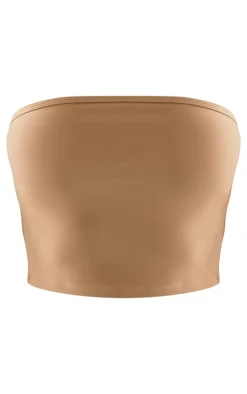 Pale Khaki Snatched Sculpt Bandeau Top