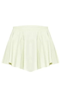 Pastel Green Woven Floaty Shorts