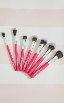 Peaches & Cream Essential 7 Piece Face Brush Set (Worth £45)