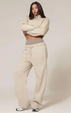 Pebble Seam Detail Zip Through Track Top