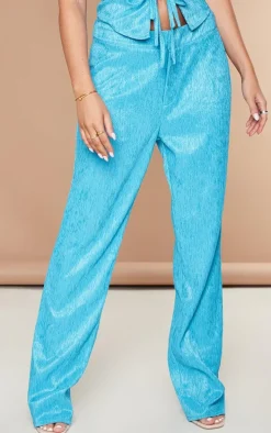 Petite Aqua Blue Tailored Pants