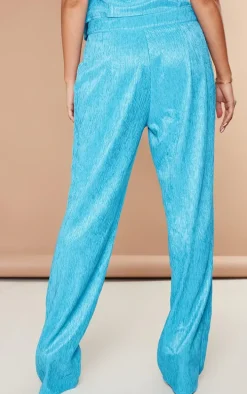 Petite Aqua Blue Tailored Pants
