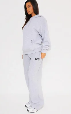 Petite Ash Grey Oversized Hoodie