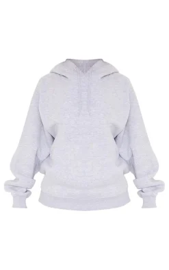 Petite Ash Grey Oversized Hoodie