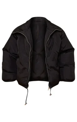 Petite Black Extreme Oversized Puffer Jacket
