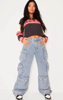 Petite Black Long Sleeve Hooded Bomber