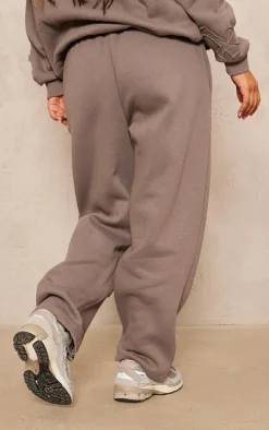 Petite Charcoal Cross Applique Embroidered Sweatpants