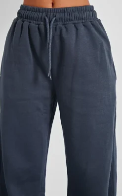 Petite Charcoal Oversized Wide Leg Sweatpants