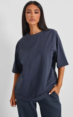 Petite Charcoal Oversized T-shirt