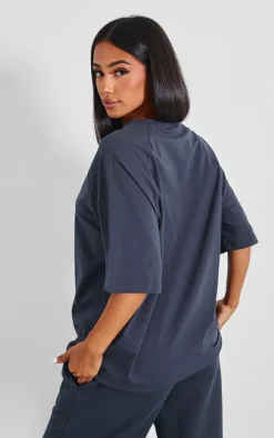 Petite Charcoal Oversized T-shirt