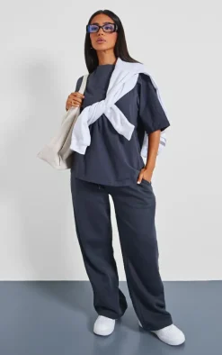 Petite Charcoal Oversized T-shirt