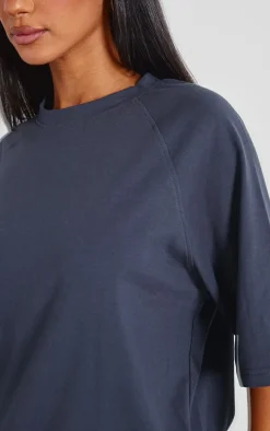 Petite Charcoal Oversized T-shirt