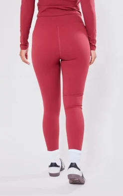 Petite Cherry Red Snatched Sculpt Wrap Over Leggings