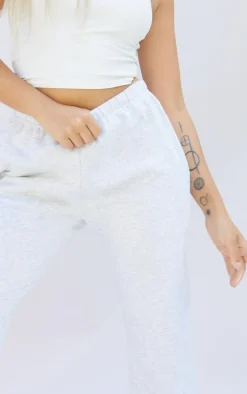 Petite Grey Basic Cuffed Hem Sweatpants