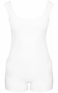 Petite Grey Snatched Sculpt Open Back Unitard