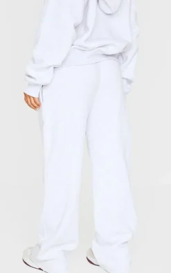 Petite Ice Grey Studio Archives Thin Waistband Wide Leg Sweatpants