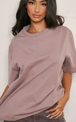 Petite Mauve Premium Cotton Oversized T-shirt