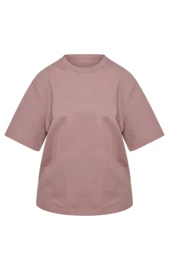Petite Mauve Premium Cotton Oversized T-shirt