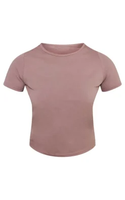 Petite Mauve Premium Cotton Cap Sleeve T-shirt