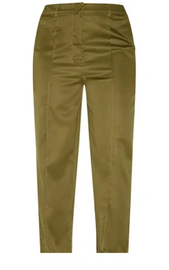 Petite Olive Tailored Straight Leg Pants
