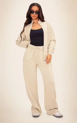 Petite Pebble Drawstring Detail Straight Leg Sweatpants