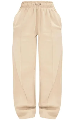 Petite Pebble Seam Detail Straight Leg Sweatpants