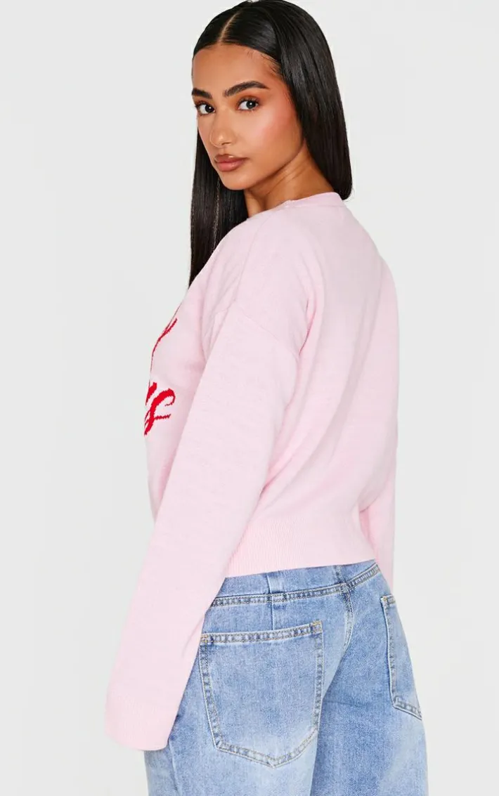 Petite Red Merry Kissmas Christmas Sweater