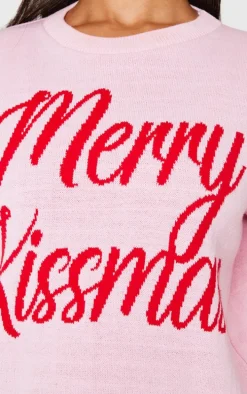 Petite Red Merry Kissmas Christmas Sweater
