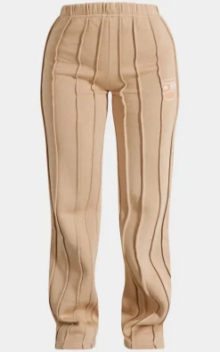 Petite Sand Graphic Detail Oversized Sweatpants