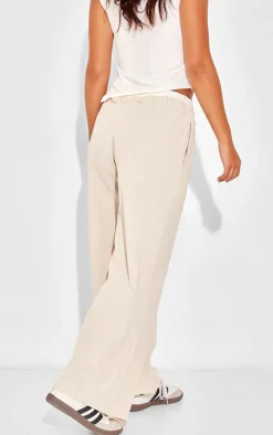 Petite Stone Boxer Detail Drawstring Waist Pant