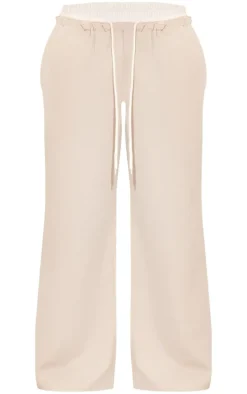 Petite Stone Boxer Detail Drawstring Waist Pant