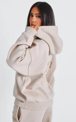 Petite Stone Sports Classic Graphic Oversized Hoodie