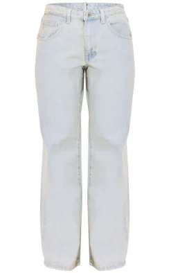 Petite Vintage Bleach Wash Low Rise Boyfriend Jeans