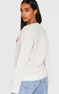 Petite White Bow Christmas Sweater