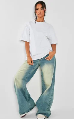 Petite White Premium Cotton Oversized T-shirt