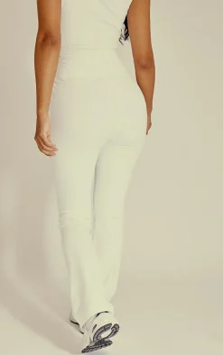 Petite White Snatched Sculpt Flared Pants